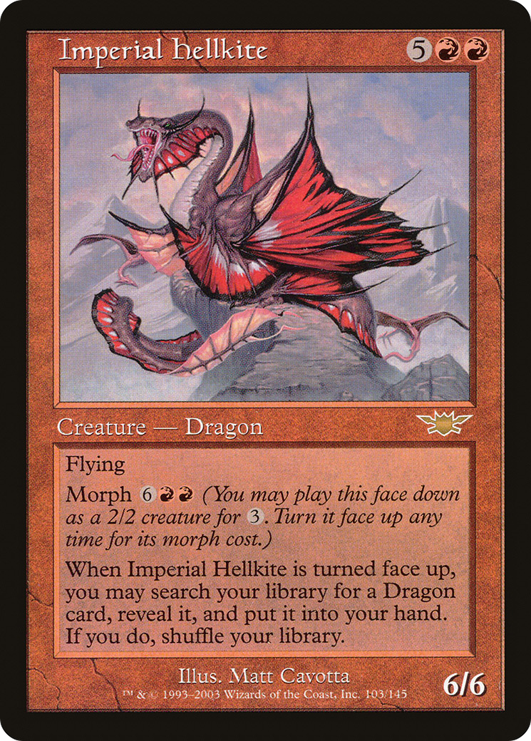Imperial Hellkite (LGN-103) [Legions] Foil MTG Single Wizards of the Coast