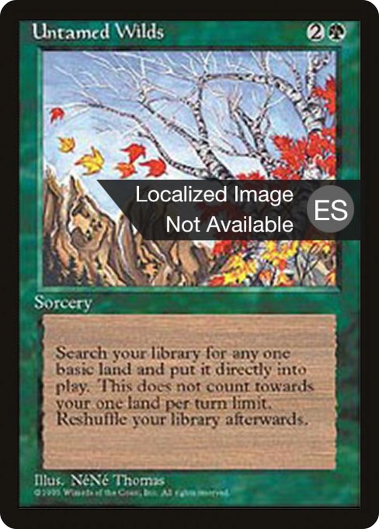 Untamed Wilds (4BB-279) [Fourth Edition Foreign Black Border] MTG Single Wizards of the Coast