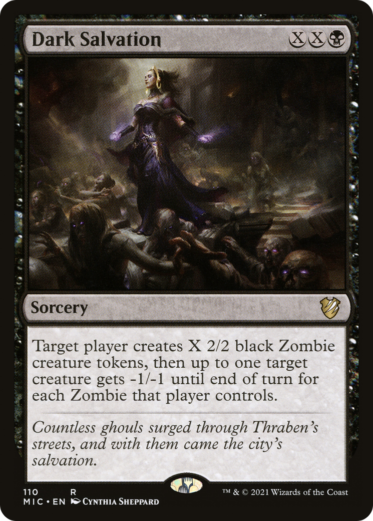 Dark Salvation (MIC-110) [Midnight Hunt Commander] MTG Single Wizards of the Coast