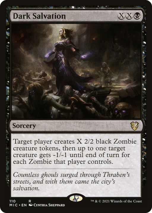 Dark Salvation (MIC-110) [Midnight Hunt Commander] MTG Single Wizards of the Coast