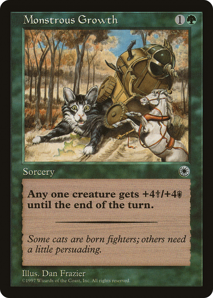 Monstrous Growth (POR-173) [Misc] Portal MTG Single Wizards of the Coast
