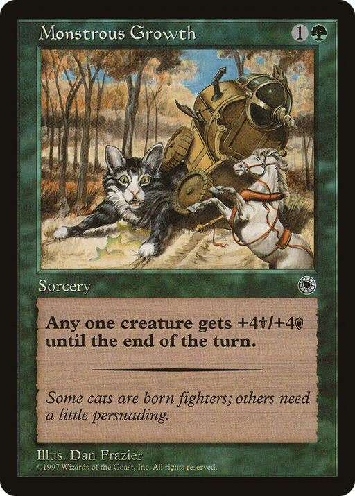 Monstrous Growth (POR-173) [Misc] Portal MTG Single Wizards of the Coast