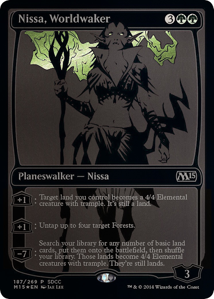 Nissa, Worldwaker (SDCC 2014 Exclusive) (MEDIA-187) [Misc] San Diego Comic-Con 2014 Foil MTG Single Wizards of the Coast
