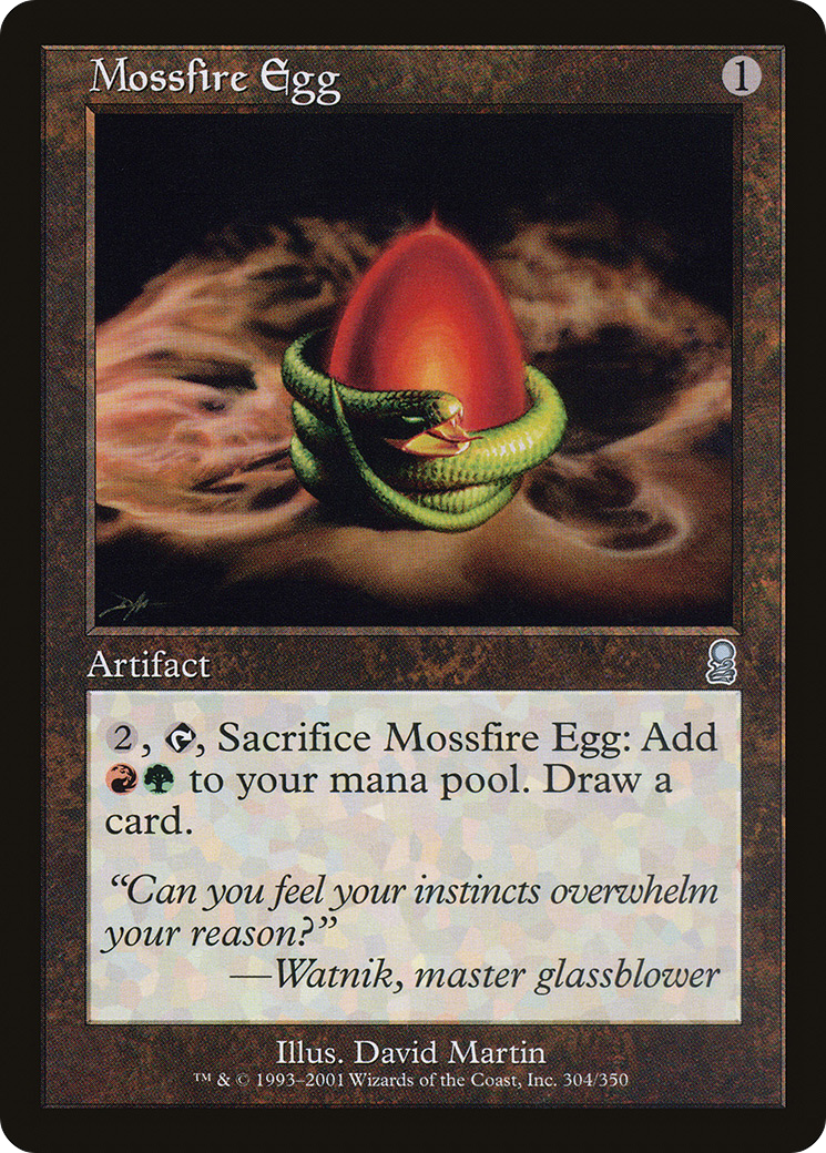 Mossfire Egg (ODY-304) [Odyssey] Foil MTG Single Wizards of the Coast
