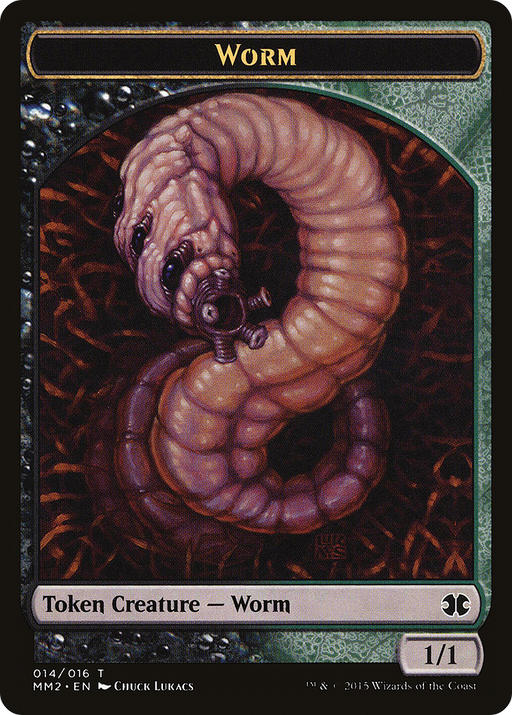 Worm Token (MM2-014) [Tokens] Modern Masters 2015 Tokens MTG Single Wizards of the Coast