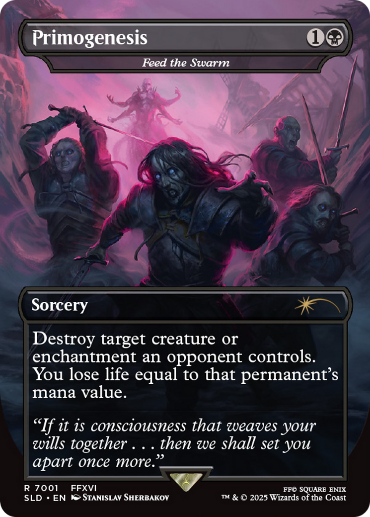Primogenesis - Feed the Swarm (Rainbow Foil) (SLD-7001) [Secret Lair] Drop Series (Borderless) Foil MTG Single Wizards of the Coast