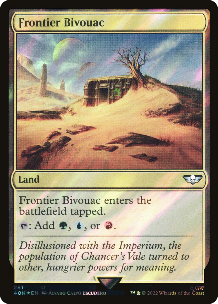 Frontier Bivouac (Surge Foil) (40K-281) [Warhammer 40,000 Commander] Foil MTG Single Wizards of the Coast