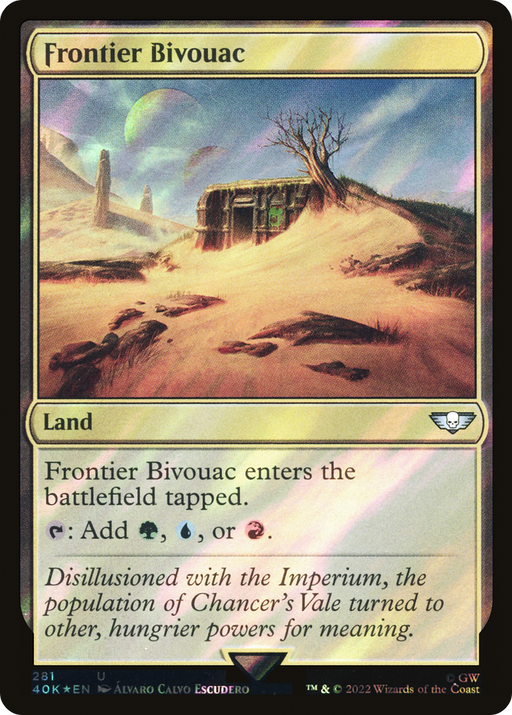 Frontier Bivouac (Surge Foil) (40K-281) [Warhammer 40,000 Commander] Foil MTG Single Wizards of the Coast