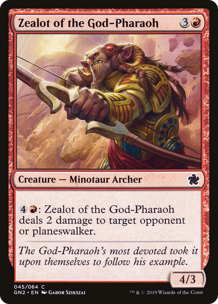 Zealot of the God-Pharaoh (GN2-045) [Misc] Game Night 2019 MTG Single Wizards of the Coast
