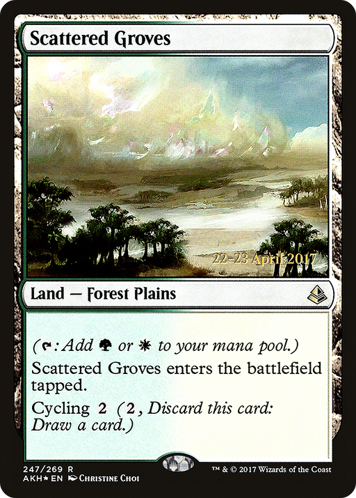 Scattered Groves (PRE-247) [Amonkhet Promos] Foil MTG Single Wizards of the Coast