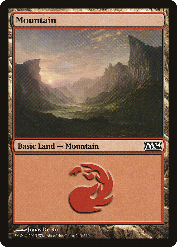 Mountain (M14-243) [Magic 2014] MTG Single Wizards of the Coast