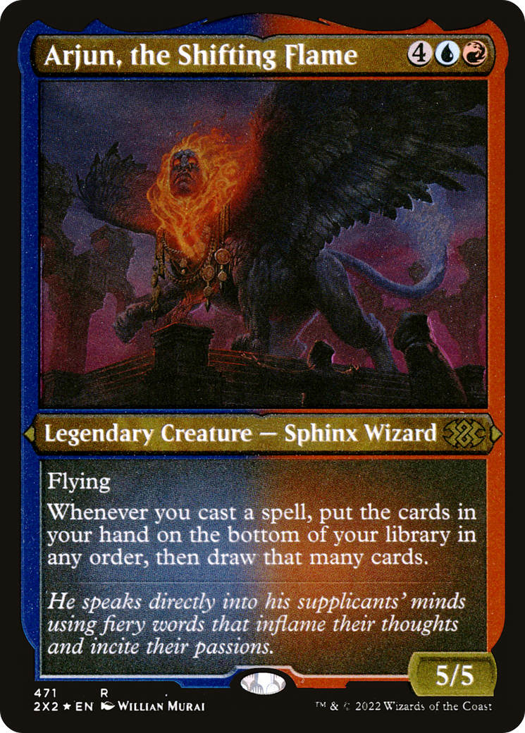 Arjun, the Shifting Flame (Foil Etched) (2X2-471) [Double Masters 2022] Foil MTG Single Wizards of the Coast
