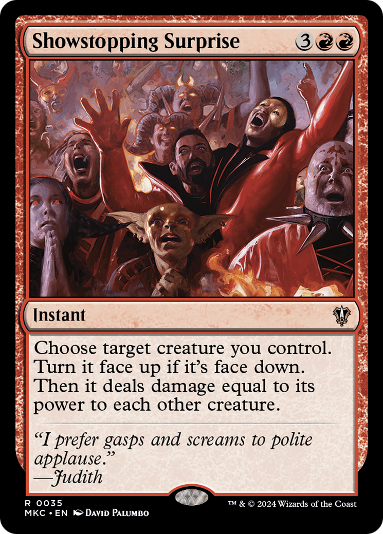 Showstopping Surprise (MKC-035) [Murders at Karlov Manor Commander] MTG Single Wizards of the Coast