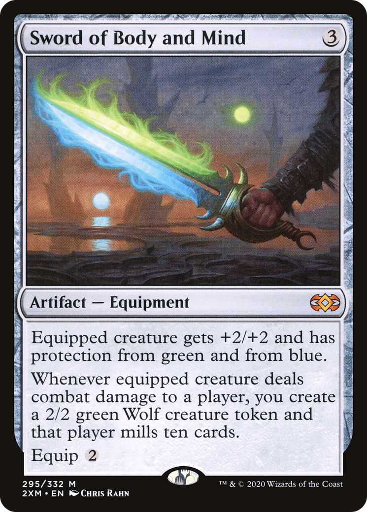 Sword of Body and Mind (2XM-295) [Double Masters] Foil MTG Single Wizards of the Coast