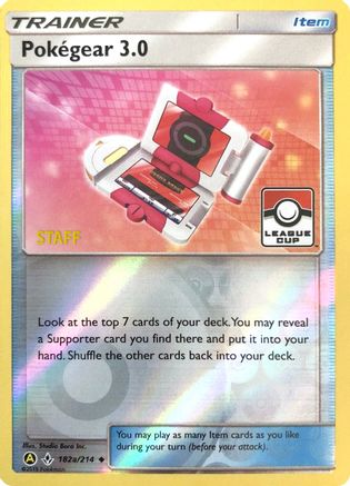Pokegear 3.0 - 182a/214 (League Cup) [Staff] () Reverse Holofoil [Promos: League & Championship Cards] Pokemon Single Pokémon