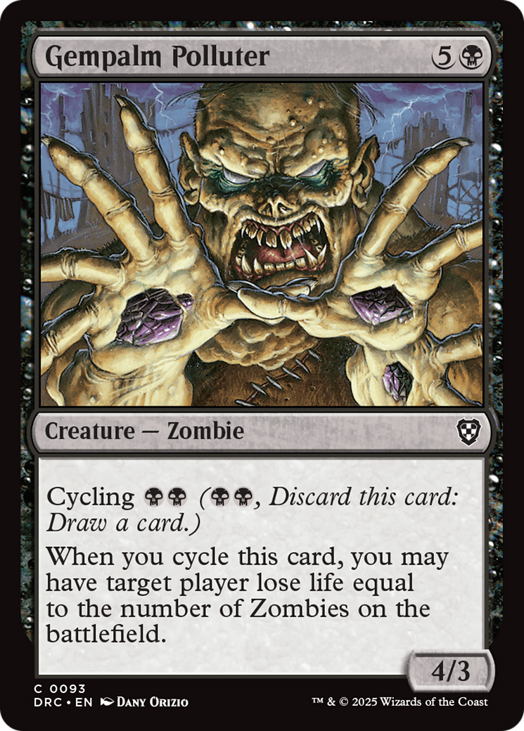 Gempalm Polluter (DRC-093) [Aetherdrift Commander] MTG Single Wizards of the Coast