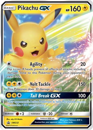 Pikachu GX - SM232 (SM232/248) - [SM: Black Star Promos] Holofoil Pokemon Single Pokémon