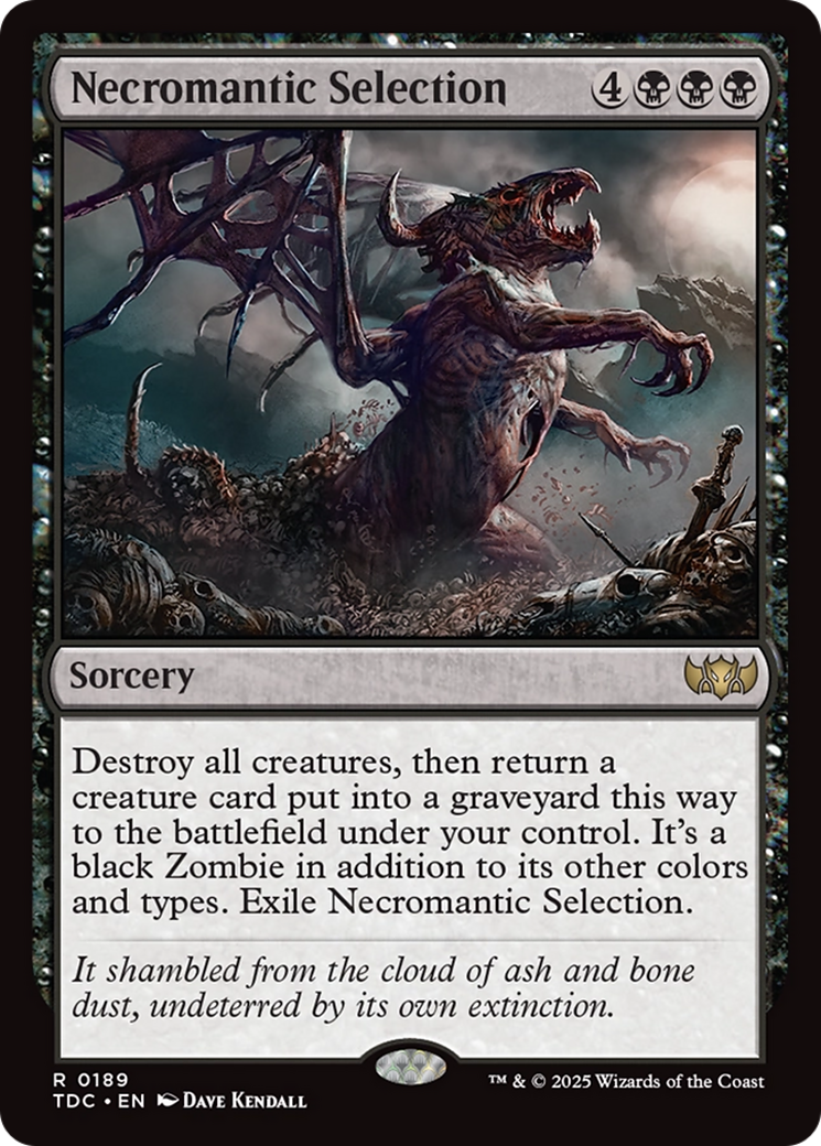 Necromantic Selection (TDC-189) [Commander: Tarkir: Dragonstorm] MTG Single Wizards of the Coast