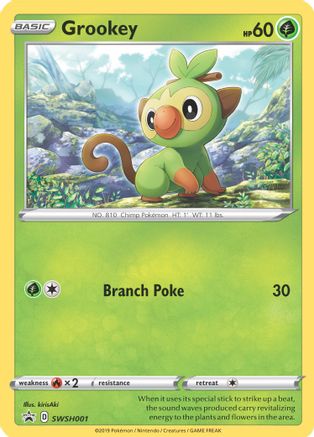Grookey - SWSH001 (/307) Holofoil [Promos: SWSH Promo Cards] Pokemon Single Pokémon