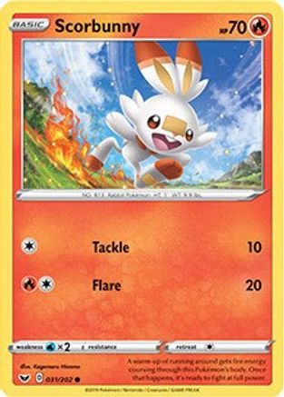 Scorbunny - 031/202 (Premium Collection) Holofoil [Misc: Cards & Products] Pokemon Single Pokémon