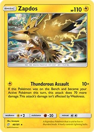 Zapdos 40/181 [Misc: Deck Exclusives] Pokemon Single Pokémon