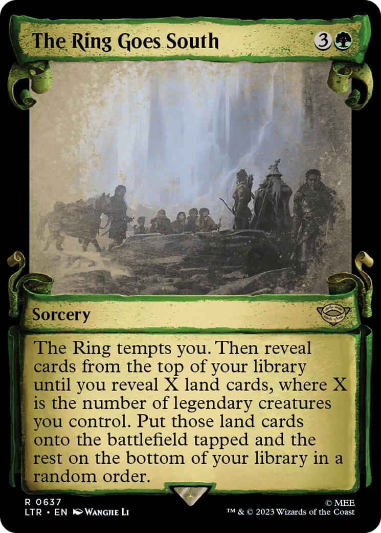 The Ring Goes South (Showcase Scrolls) (LTR-637) [The Lord of the Rings: Tales of Middle-earth] (Showcase) MTG Single Wizards of the Coast