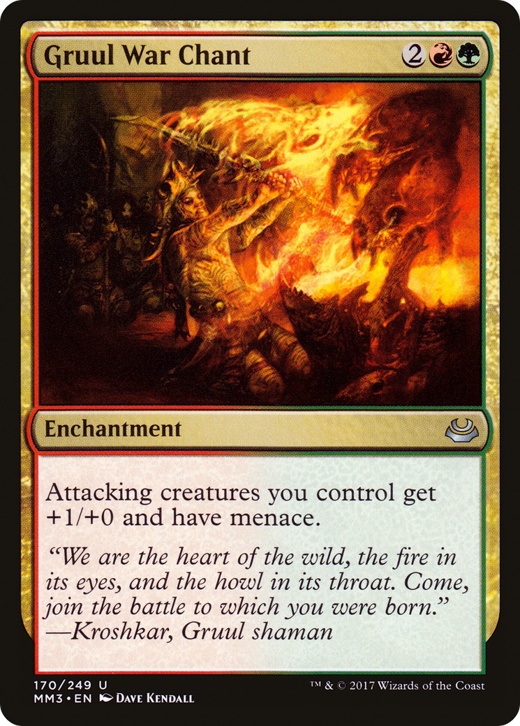 Gruul War Chant (MM3-170) [Modern Masters 2017] MTG Single Modern Masters 2017