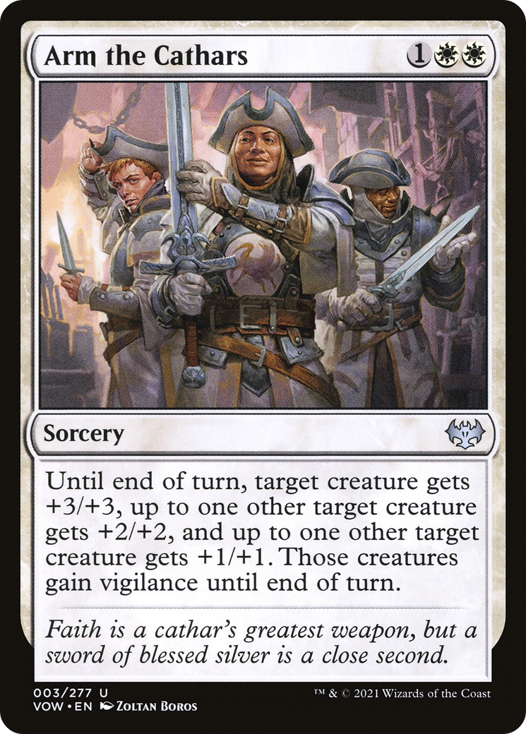 Arm the Cathars (VOW-003) [Innistrad: Crimson Vow] MTG Single Wizards of the Coast