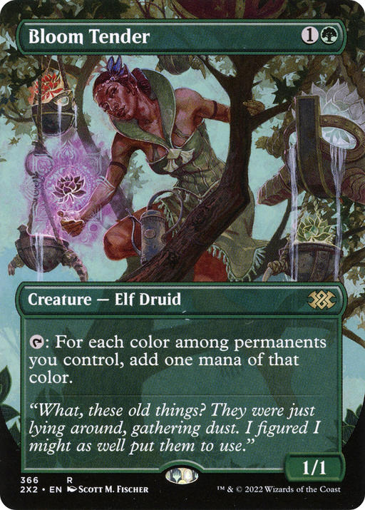 Bloom Tender (2X2-366) [Double Masters 2022] (Borderless) Foil MTG Single Wizards of the Coast