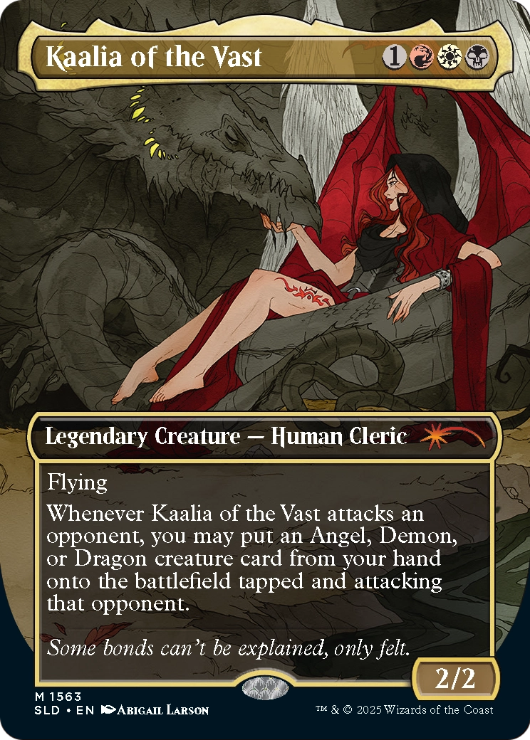 Kaalia of the Vast (SLD-1563) [Secret Lair] Drop (Borderless) Foil MTG Single Wizards of the Coast
