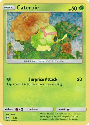 Caterpie - 1/12 (/12) Holofoil [Promos: McDonalds Promos 2019] Pokemon Single Pokémon