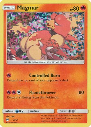 Magmar 3/12 (/12) Holofoil [Promos: McDonalds Promos 2019] Pokemon Single Pokémon