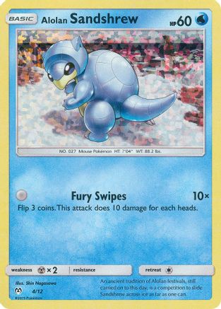 Alolan Sandshrew - 4/12 (/12) Holofoil [Promos: McDonalds Promos 2019] Pokemon Single Pokémon