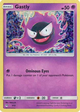 Gastly - 7/12 (7/12) - [Promos: McDonalds Promos 2019] Holofoil Pokemon Single Pokémon