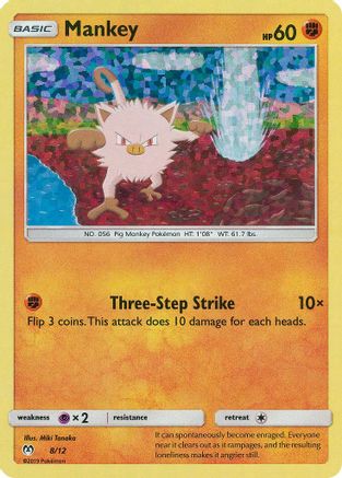 Mankey 8/12 (/12) Holofoil [Promos: McDonalds Promos 2019] Pokemon Single Pokémon