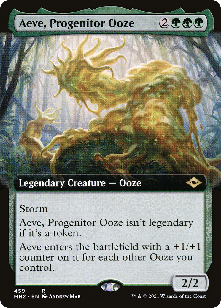 Aeve, Progenitor Ooze (MH2-459) [Modern Horizons 2] (Extended Art) Foil MTG Single Wizards of the Coast