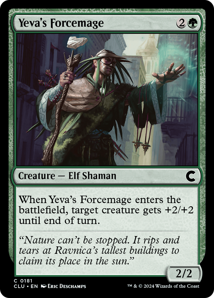 Yeva's Forcemage (CLU-181) [Ravnica: Clue Edition] MTG Single Wizards of the Coast