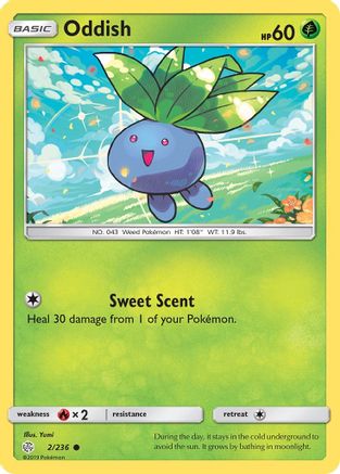 Oddish (2/236) [SM: Cosmic Eclipse] Pokemon Single Pokémon