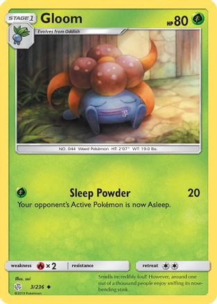 Gloom (3/236) Reverse Holofoil [SM: Cosmic Eclipse] Pokemon Single Pokémon