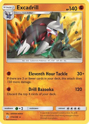 Excadrill (/236) Reverse Holofoil [SM: Cosmic Eclipse] Pokemon Single Pokémon