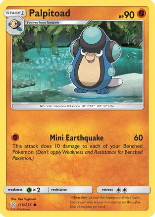 Palpitoad (/236) Reverse Holofoil [SM: Cosmic Eclipse] Pokemon Single Pokémon