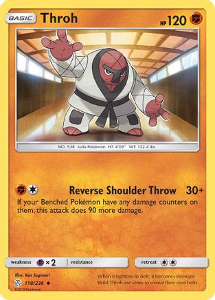 Throh (/236) Reverse Holofoil [SM: Cosmic Eclipse] Pokemon Single Pokémon