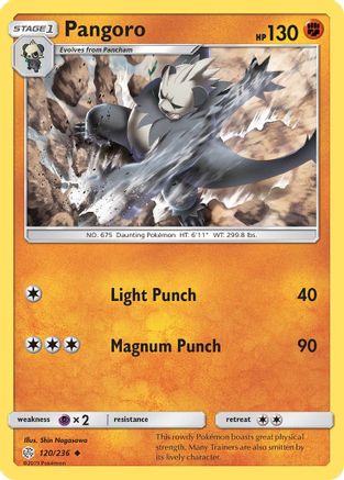 Pangoro (/236) Reverse Holofoil [SM: Cosmic Eclipse] Pokemon Single Pokémon