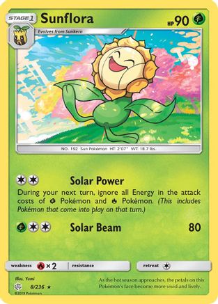 Sunflora (8/236) Reverse Holofoil [SM: Cosmic Eclipse] Pokemon Single Pokémon