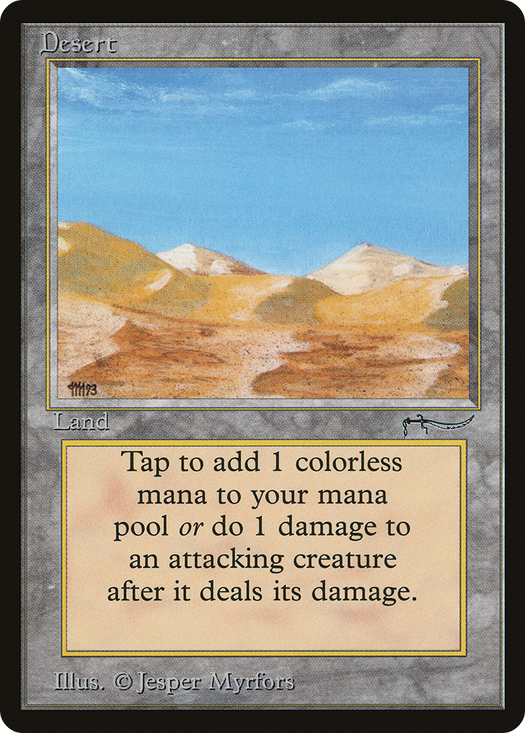 Desert (ARN-) [Oldschool] Arabian Nights MTG Single Wizards of the Coast