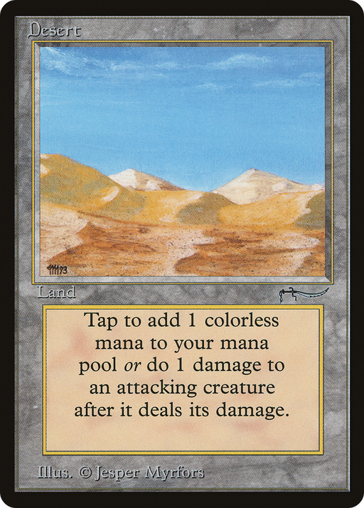 Desert (ARN-) [Oldschool] Arabian Nights MTG Single Wizards of the Coast