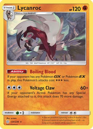 Lycanroc (/236) Holofoil [SM: Cosmic Eclipse] Pokemon Single Pokémon