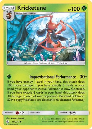 Kricketune (/236) Reverse Holofoil [SM: Cosmic Eclipse] Pokemon Single Pokémon