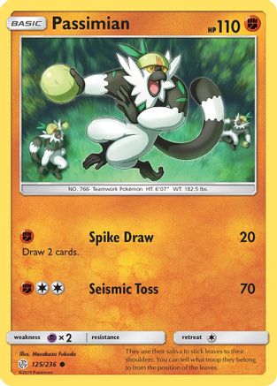 Passimian (/236) Reverse Holofoil [SM: Cosmic Eclipse] Pokemon Single Pokémon