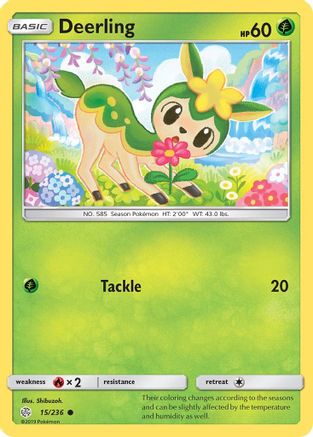 Deerling (15/236) Reverse Holofoil [SM: Cosmic Eclipse] Pokemon Single Pokémon